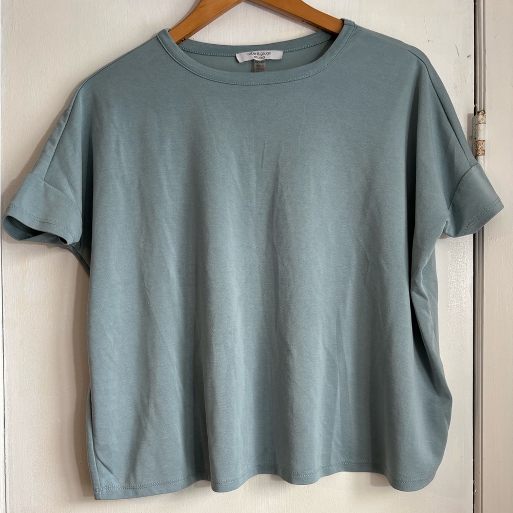 Cable & Gauge Soft Blue Short Sleeve Tee